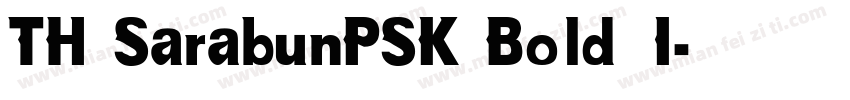 TH SarabunPSK Bold I字体转换